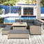 Canapé modulaire d'extérieur en osier de 66,5 po avec coussins Winnemucca-275140132