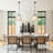 Ellrich Fabric Cone With Metal Chandelier Timeless Elegant Dining Room-269370933-311397291