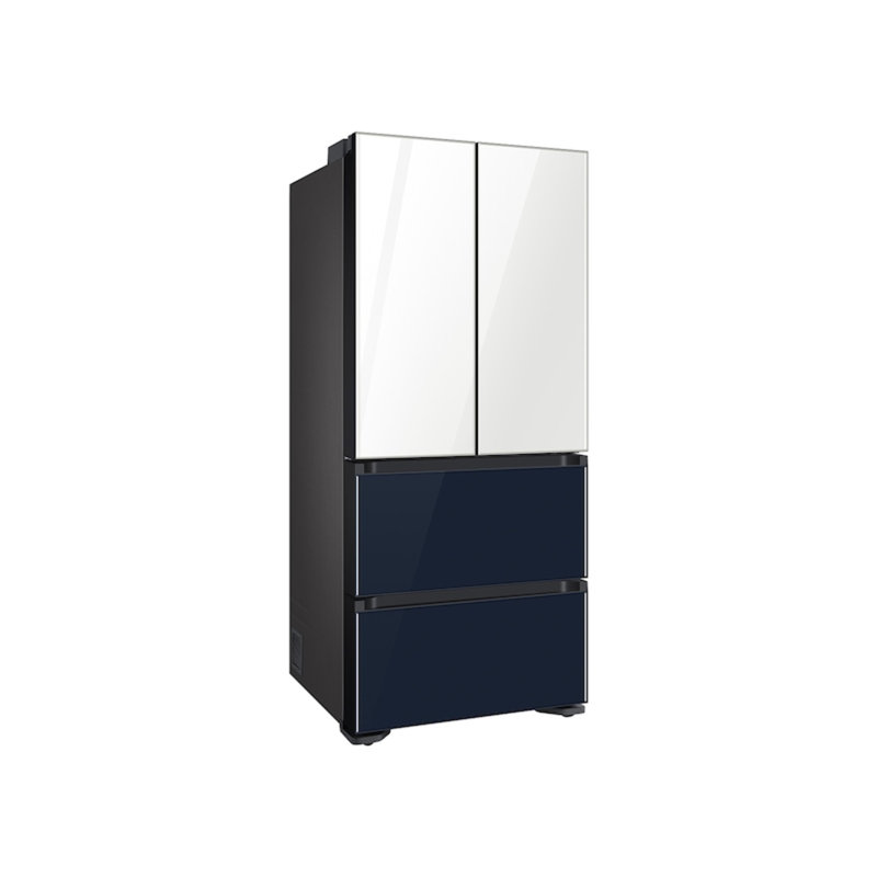 Samsung 17.3 cu. ft. Smart Kimchi & Specialty 4-Door French Door Refrigerator, White/Navy