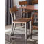 2 pièces de chaises à hauteur de comptoir brun rustique et bronze industriel, 2 pièces de salle à manger industrielle, chaise