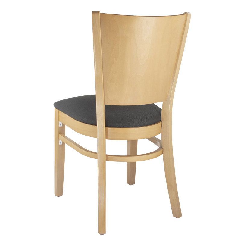 Calina 18'' H Upholstered Beech Side Chair, Natural