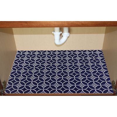 Premium Under Sink Mat, Shelf & Drawer Liner For Kitchen & Bath - Absorbent, Waterproof, Trimmable