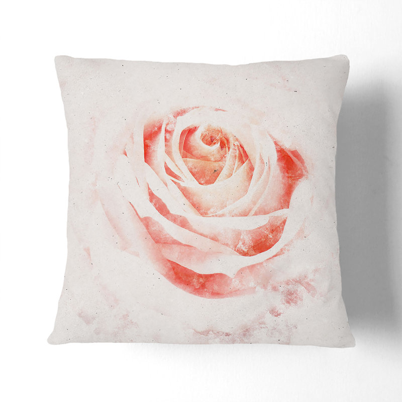 Square Throw Cushion, 55cm H x 55cm W x 20cm D, White