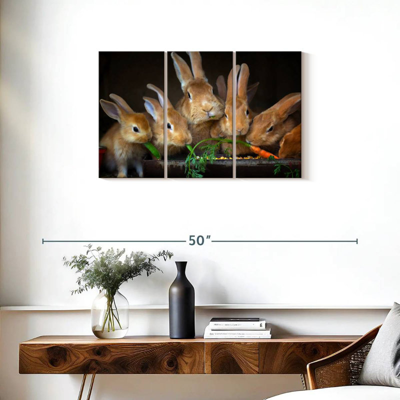Brampt Bunny Dinner, 20" H x 33" W