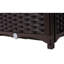 Lit à fleurs brun pour décor de balcon - 15,7 po x 15,7 po x 27,7 po, esthétique esthétique avec contrôle de bouchon de drainage 15,7 po x 15,7 po x 27,7 po-134392942