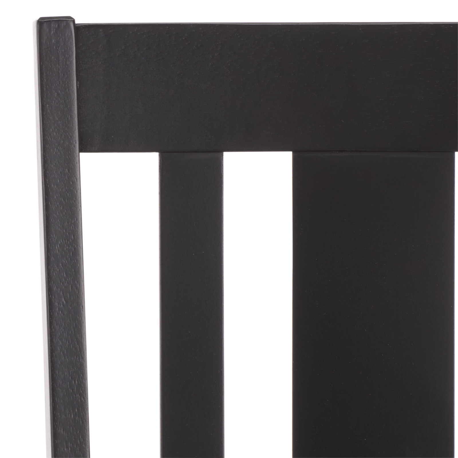 Caria Slat Back Dining Chair, Black