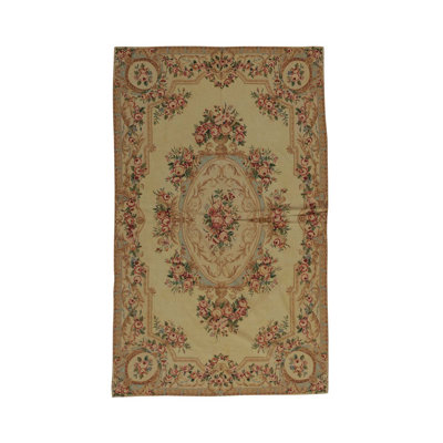 Handmade Wool Floral Area Rug