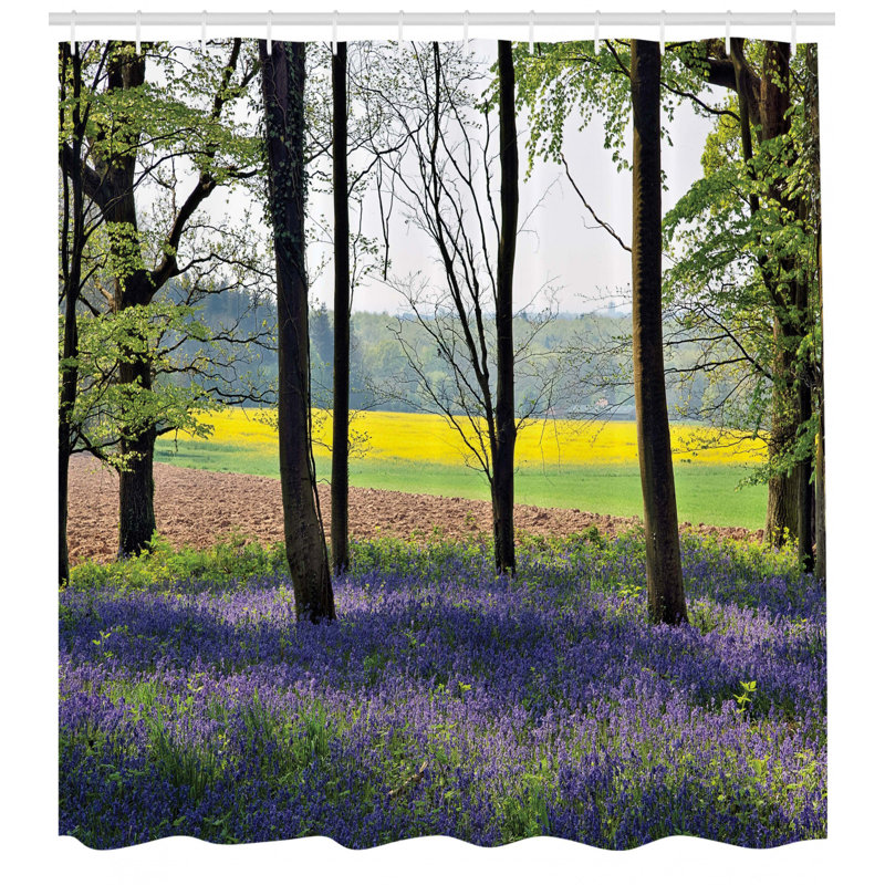 Woodland Shower Curtain Set + Hooks, 75" H x 69" W