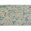 Rug & Kilim’S Contemporary Chain Stitch Rug In Blue With Cream Floral Patterns