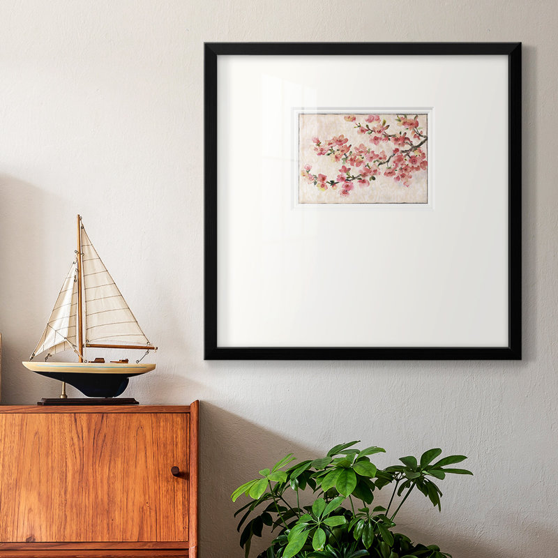 " Cherry Blossom Composition I ", 17" H x 17" W x 1.25" D