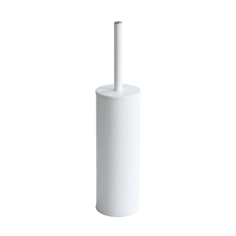 Brosse de toilette et support My Love en blanc mat, Blanc mat