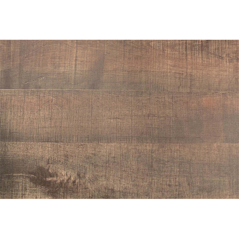 Élégante table de chevet à 2 tiroirs au fini chêne avec placage de papier pour les chambres de style campagne moderne, parfaite pour le rangement et l'esthétique.