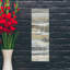 «Spring Stream Gold» par Albena Hristova, art mural en verre Latitude Run®, 12 po x 36 po-770918227