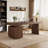 Modern Minimalist Storage Desk With Built In Power Outlets For Home Office Workstation-2093140058