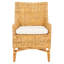 Chaise d'appoint en rotin avec coussin Militello-260080997