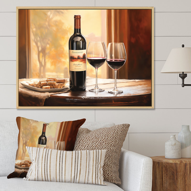 Nebbiolo Nuance II sur toile, Cadre naturel flottant, H 12 po x l 20 po x P 1 po
