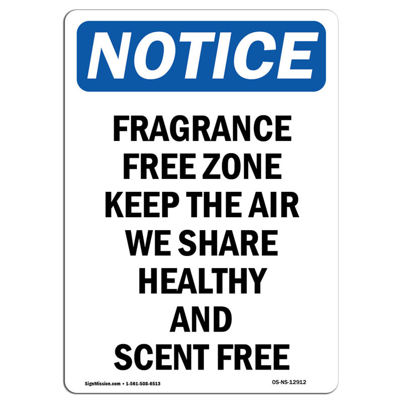 Zone sans parfum «Keep the air»