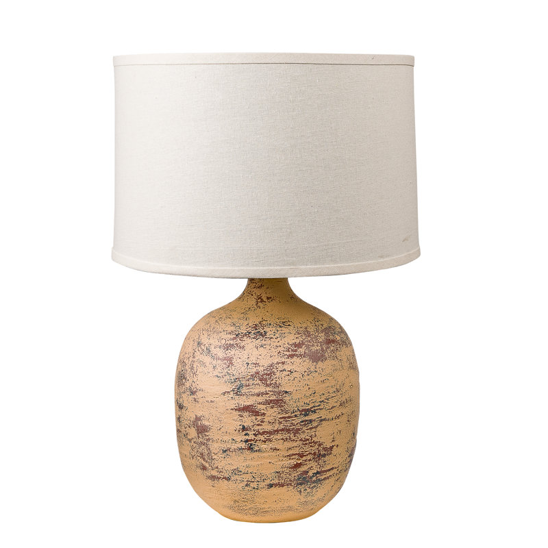 Lampe de table Thurl Alabaster, Jaune