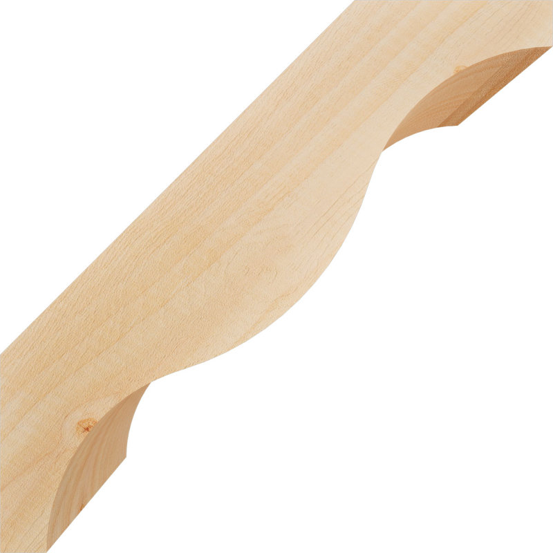 Attelle de genou Funston, Sapin de Douglas, Lisse, H 12 po x l 5,5 po x P 12 po