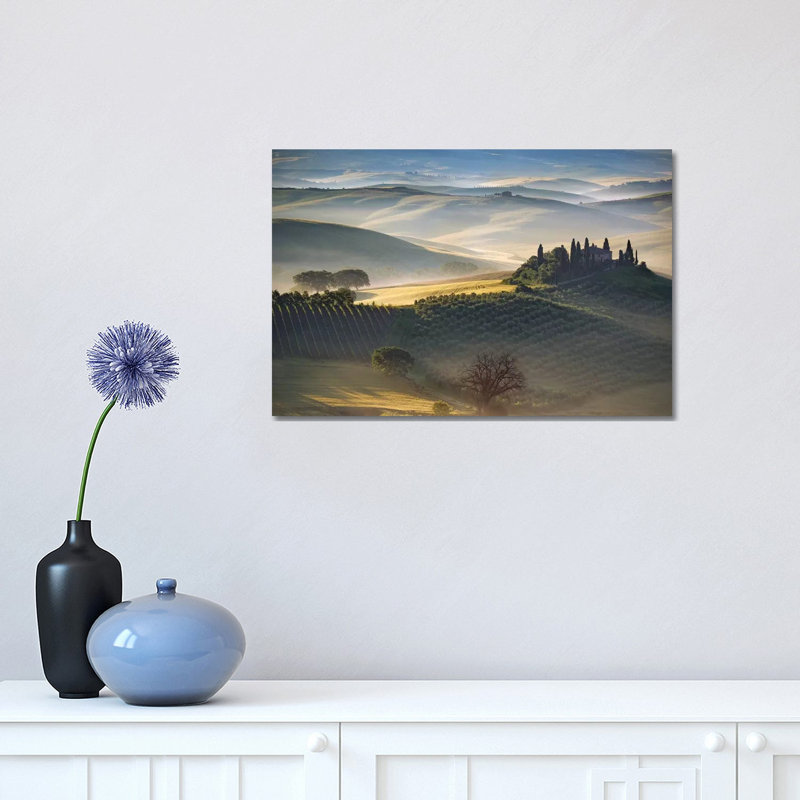 Belvedere Morning, Tuscany, Italy by Jim Nilsen - Wrapped Canvas Print, 30.48 cm H x 45.72 cm W
