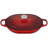 Le Creuset Signature Enameled Cast Iron 3.75 Qt Oval Casserole with Lid