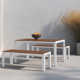 Joel 59'' Rectangular 6 - Person Outdoor Dining Set