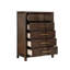 Commode à 5 tiroirs de style moderne, commode verticale pour la maison