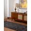 Tapis Anley en laine tissée à la main, écologique - 76 x 183 cm, format couloir, couleur blanc anthracite, design contemporain, épais et à poils longs, antidérapant, idéal pour le salon et la chambre.-1479010784