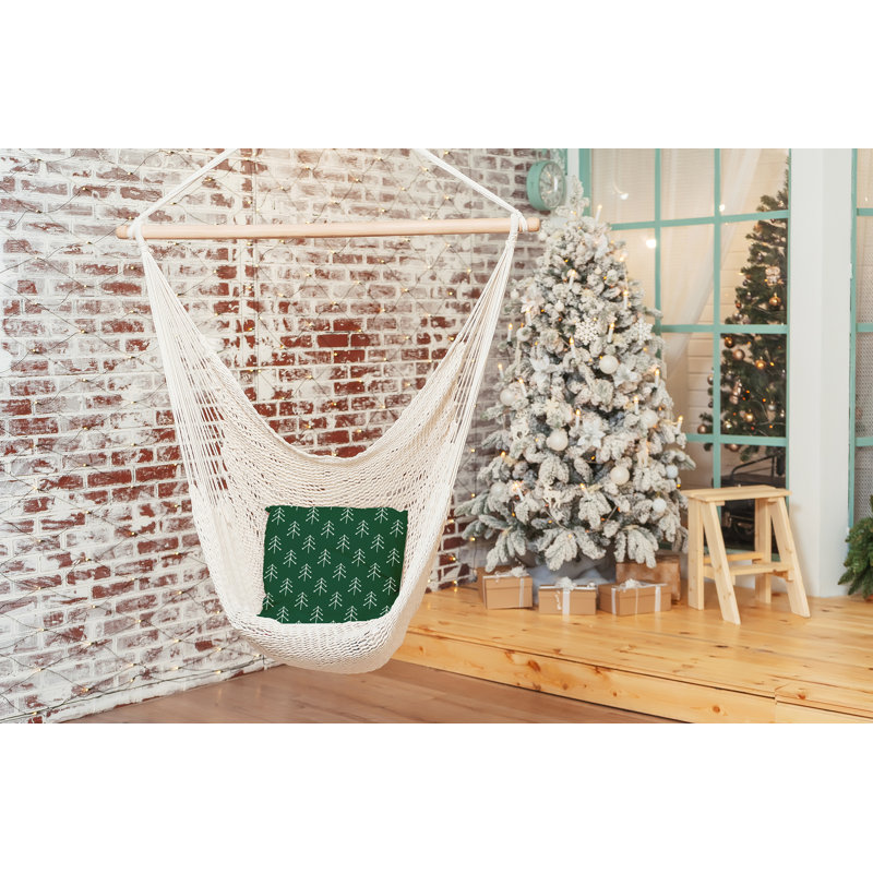 Coussin décoratif intérieur / extérieur Holiday Cheer, 18 po x 18 po, Pin