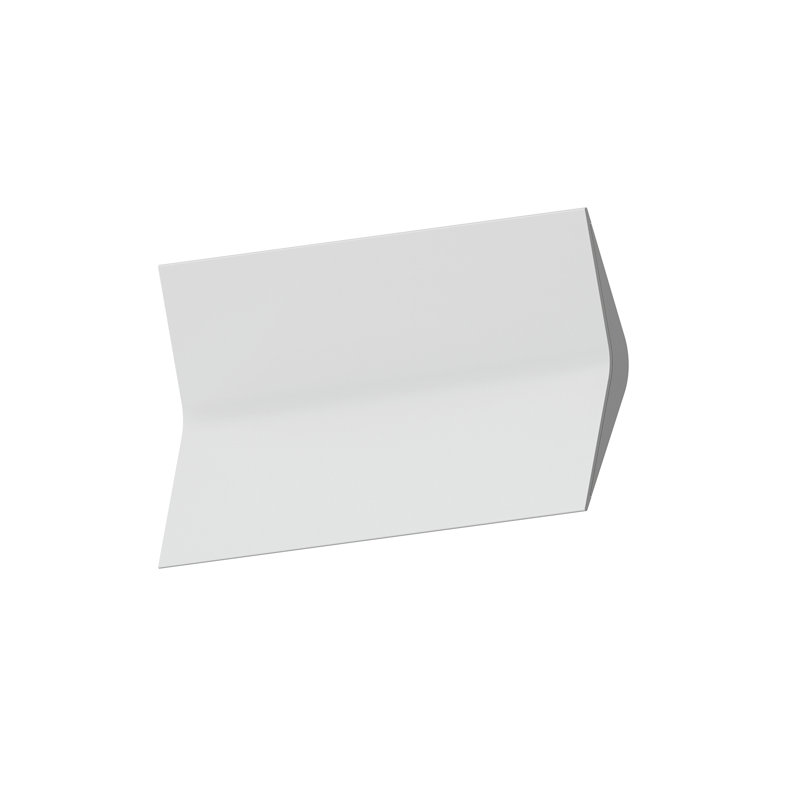 Applique murale encastrée en aluminium Turo, Blanc satiné, H 6,5 po x l 13 po x P 2,75 po