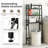 Ebern Designs Over the Toilet Storage 3-Tier Freestanding Bathroom Organizer Shelf w/ 2 Hanging Hook-1802794020