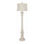 Resin Floor Lamp With Linen Shade