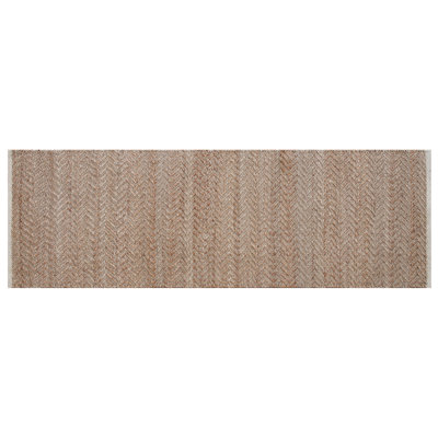 Morena Modern Farmhouse Low-Pile Natural Fiber Jute Indoor Area Rug with Cotton Backing