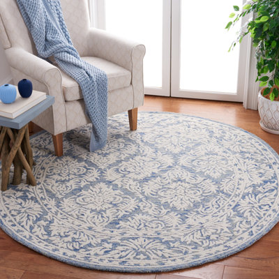 Elsun Hand Tufted Wool And Cotton With Latex Damask Rug