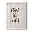 «Flush the toilettes», art textuel sur toile-61354202-61354204