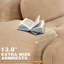 Canapé modulaire Boneless avec repose-pieds, velours côtelé, assise profonde, aucun assemblage requis-210723897-210723896-210723910