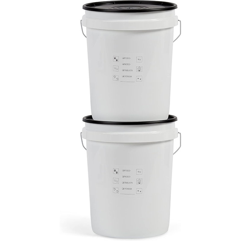 Boîte de rangement pour aliments pour animaux de 5 gallons United Airtight Airtight