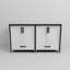 White Double Bath Vanity 60 In. W X 22 In. D, With White Quartz Top-117970974