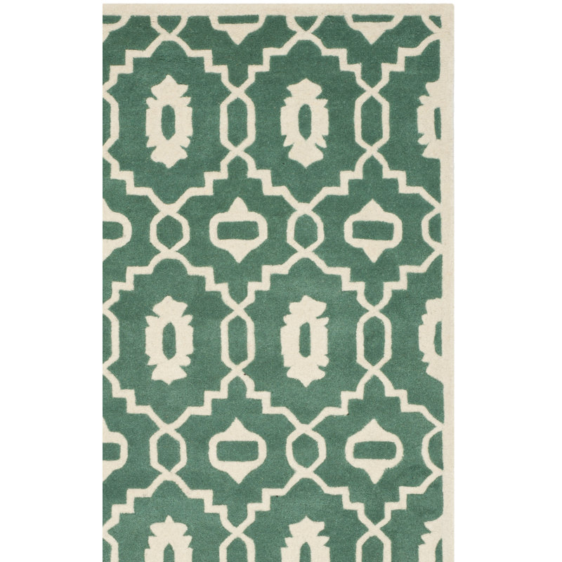 Tapis en laine touffeté à la main Carolene, Rectangle de 3 pi x 5 pi