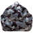 Soft Nylon - Camo Grey and White