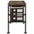 Weathered Oak And Black 1-Drawer Writing Desk