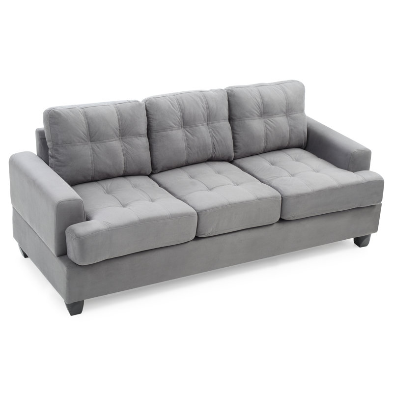 Baerman 79" Recessed Arm Sofa, Gray