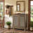 Freestanding Shoe Storage Cabinet, Breathable Louvered Doors & Adjustable Removable Shelves, Anti-Tip Design Suitable For Entryway