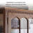 Solid wood with glass display case bookcase