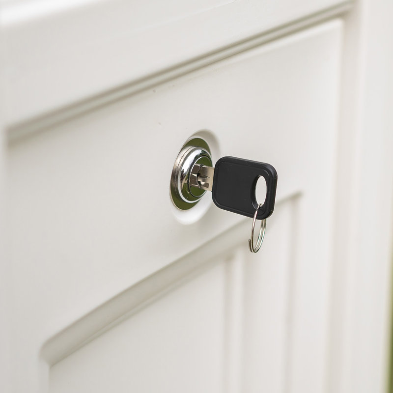 Atherton Reserve White Lockable Plastic Storage Mailbox