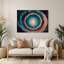 «Space Southern Ring», art mural mauve en métal