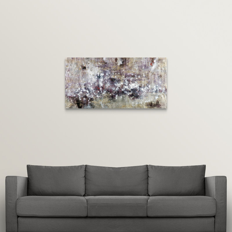 Sommet " Lavender Tide " by Alexys Henry, 24" H x 48" W x 1.5" D, Wrapped Canvas