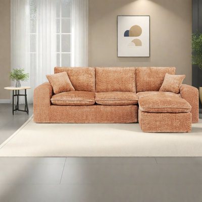 Canapés modulaires spacieux et modernes avec chaînes de confort en nuage