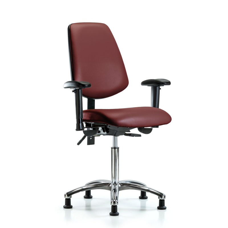 Lajoia Vinyl Task Chair, Chocolate Brown, Yes