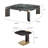 Modern  Green Marble Coffee Table Set With Side Table